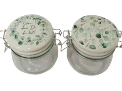 Boltze Geschenkartikel^Vorratsglas 2-fach Sortiert Grün