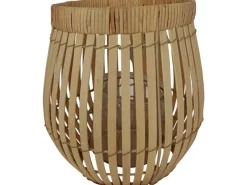 Boltze Windlichter^Windlicht Bambus 22 cm x Ø 21 cm Natur