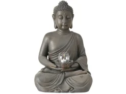 Boltze Windlichter^Windlicht Buddha 2-fach Sortiert 61 cm Braun