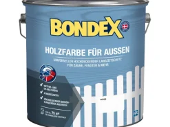 BONDEX Holzfarben^Holzfarbe für Außen Weiß 7,5 l