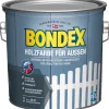 BONDEX Holzfarben^Holzfarbe für Aussen Weiß seidenmatt 2,5 L