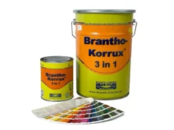 Spezialfarben^Brantho Korrux 3in1 Rostschutzfarbe Streichlack MB9147 Arktikweiss 750ml Seidenglanz