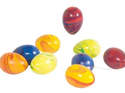 Brauns-Heitmann Behang Eier Marmoriert ca. 6 cm Mehrfarbig 9 Stück