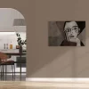 Bricoflor Abstraktes Bild Auf Leinwand Groß In 120 X 80 Cm Kunst Leinwandbild Mit Gemälde Ausgefallen Ideal Für Wohnzimmer