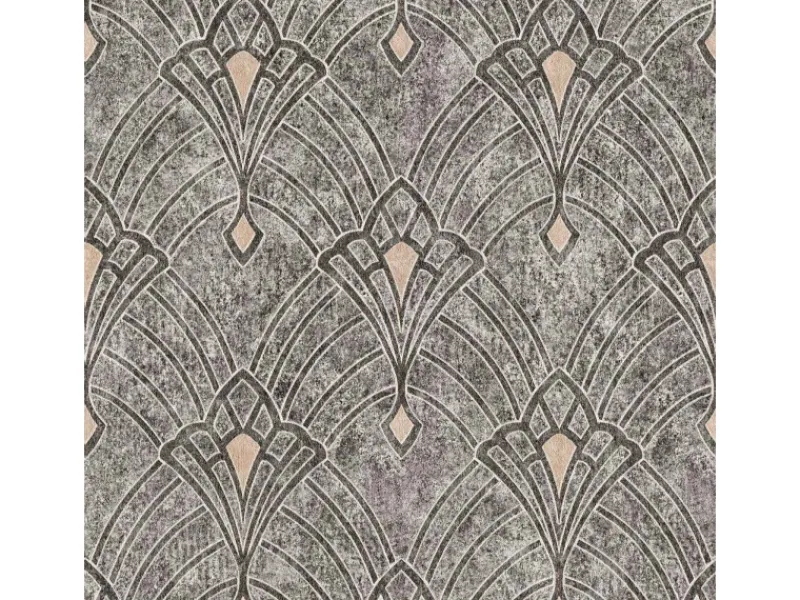 Bricoflor Art Deco Tapete Nostalgisch Schwarz Graue Jugendstil Vliestapete Im Vintage Stil Vlies Mustertapete Im antik Look für Esszimmer und Flur
