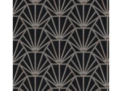 Bricoflor Art Deco Tapete in Schwarz und Grau Moderne Tapete Im 20er Jahre Stil Elegante Vliestapete Ideal für Schlafzimmer und Wohnzimmer