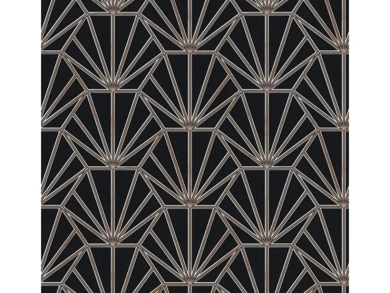 Bricoflor Art Deco Tapete in Schwarz und Grau Moderne Tapete Im 20er Jahre Stil Elegante Vliestapete Ideal für Schlafzimmer und Wohnzimmer