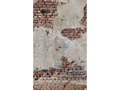 Bricoflor Backstein Tapete Alte Mauer Braun Grau Für Küche Und Wohnzimmer Vlies Steintapete In 3D Optik Fototapete Mit Mauer Motiv