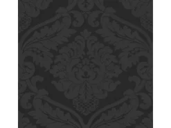 Bricoflor Barock Tapete aus Papier und Vinyl Schwarze Ornament Tapete mit Vinyl Muster Neobarock Stil Elegante Wohnzimmer Papiertapete