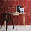 Bricoflor Barock Tapete in Rot und Gold Vintage Tapete mit Elegantem Ornament Neobarock Vliestapete Ideal für Schlafzimmer und Bars