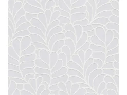 Bricoflor überstreichbare Tapete mit Blätter Muster Moderne Vliestapete zum überstreichen Retro Strukturtapete für Wohnzimmer