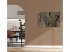 Bricoflor 3D Bild Mit Felsen Grau Braun Leinwandbild In Steinoptik Für Schlafzimmer Und Wohnzimmer Wandbild In Steinoptik