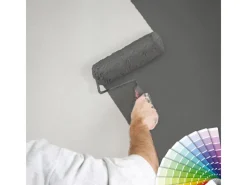 Bricoflor Einfarbige Tapete überstreichbar Uni Vliestapete Hell Ideal Zum überstreichen für Küche und Wohnzimmer Weiße Vlies Wandtapete mit Vinyl