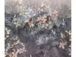 Bricoflor Florale Tapete Violett Vlies Fototapete mit Blumen im Herbst Stil Florale Vliestapete Ausgefallen für Schlafzimmer und Esszimmer