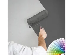 Bricoflor Überstreichbare Tapeten^Hellgraue Tapete mit Struktur Einfarbige Wohnzimmer und Büro Vliestapete überstreichbar Graue Vlies Strukturtapete Hell zum überstreichen