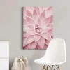 Bricoflor Wanddekoration^Leinwand Bild Mit Blume In Rosa Florales Leinwandbild Im Querformat Ideal Für Schlaf Und Badezimmer Rosa Wandbild Mit Nahaufnahme Von Blume