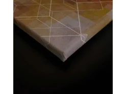 Bricoflor Leinwand Moderne Kunst Pink Orange Pixel Bild Mit Farbverlauf Geometrisch Für Schlafzimmer Wandbild In 120 X 80 Cm