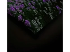 Bricoflor Leinwandbild Mit Lavendel Blau Lila Für Schlafzimmer Und Badezimmer Wandbild Lavendelfeld In Sonnenuntergang Romantisch