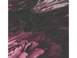 Bricoflor Dekorative Tapeten^Lila Tapete mit Blumen Nostalgisch Vintage Blumentapete aus Vlies Ideal für Esszimmer und Schlafzimmer