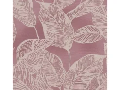 Bricoflor Malve Tapete mit Blätter Muster Skandinavische Vliestapete in Leinenoptik Tapete in Mauve für Wohnzimmer