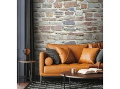 Bricoflor Fototapeten^Mauer Tapete In 3D Optik Beige Braune Vliestapete In Steinoptik Bruchstein Fototapete Für Wohnzimmer Und Küche