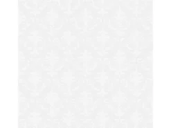 Bricoflor Ornament Vliestapete Weiß Elegante Tapete mit Barock Muster zum überstreichen Romantische Vlies Barocktapete überstreichbar für Esszimmer