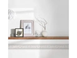 Bricoflor Bordüren^Ornament Wandbordüre in Weiß und Grau Papierbordüre im Barock Stil für Wohnzimmer und Schlafzimmer Neobarock Tapeten Bordüre mit Vinyl