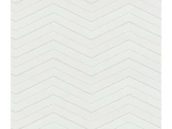 Bricoflor Tapete mit Zackzack Muster Weiße Tapete überstreichbar Moderne Vliestapete Ideal für Kinderzimmer und Wohnzimmer