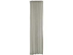 Bricoflor Gardinenstangen^Transparenter Vorhang mit Verdeckten Schlaufen Neta Beige