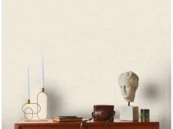 Bricoflor Vliestapete Weiß Creme Ideal für Badezimmer und Schlafzimmer Weiße Tapete Geometrische Muster Hoch Waschbeständig