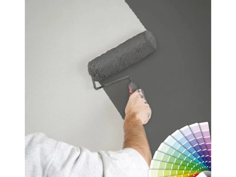 Bricoflor Überstreichbare Tapeten^Weiße Strukturtapete Schlicht Einfarbige Vliestapete mit Vinyl Struktur Effekt überstreichbar Helle Uni Tapete zum überstreichen für Diele