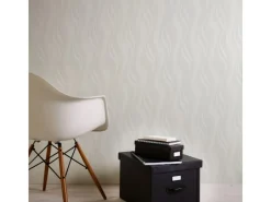 Bricoflor Tapetenmuster^Wellenmuster Tapete Hell Geschwungene Linien Vliestapete mit Vinyl Modern Vlies Mustertapete Schlicht Ideal für Wohnzimmer und Schlafzimmer