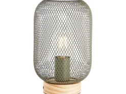 Brilliant Tischleuchte Giada 26,5 cm x 16 cm x 16 cm Oliv Grün FSC®