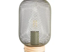 Brilliant Tischleuchte Giada 26,5 cm x 16 cm x 16 cm Oliv Grün FSC®