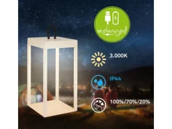 Brilo Laternen^LED Laterne Luca Touch Dimmbar IP44 Spritzwassergeschützt