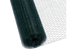 CCLIFE Hühnerzaun Geflügelnetz 25mm Maschenweite 100cm Höhe 25m Länge PVC-Beschichtet