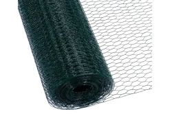 CCLIFE Hühnerzaun Geflügelnetz 25mm Maschenweite 100cm Höhe 50m Länge PVC-Beschichtet