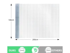 CCLIFE Kleintierbedarf^Hühnerzaun Geflügelnetz 6.3mm Maschenweite 100cm Höhe 2m Länge Verzinkt