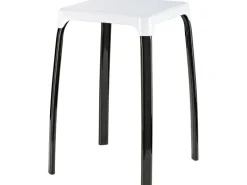 Hocker^CMI Badhocker Schwarz - Weiß