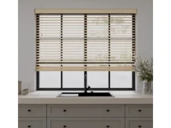 Cocoon Home Concepts Holz Jalousien 240 x 175 50mm Lamellen Naturel