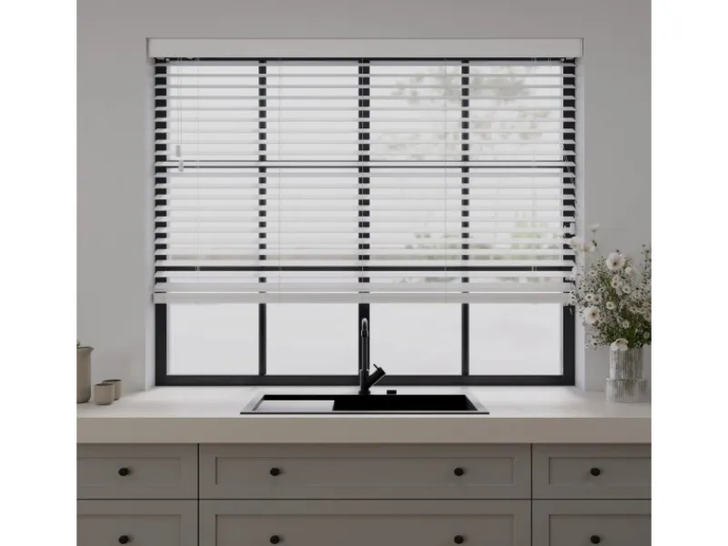 Cocoon Home Concepts Jalousien^Holz Jalousien 90 x 175 50mm Lamellen Weiß