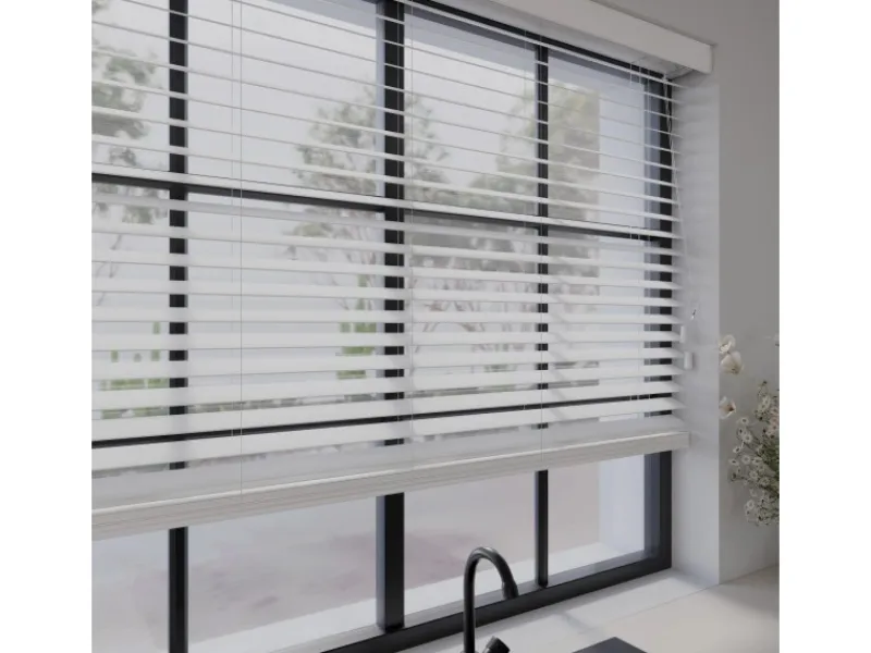 Cocoon Home Concepts Jalousien^Holz Jalousien 80 x 240 50mm Lamellen Weiß