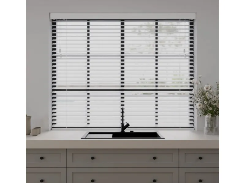 Cocoon Home Concepts Jalousien^Holz Jalousien 80 x 240 50mm Lamellen Weiß