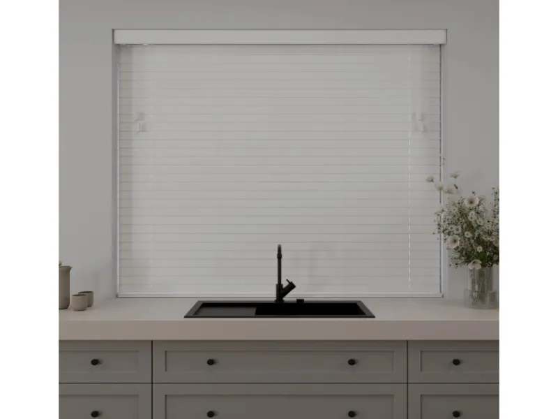 Cocoon Home Concepts Jalousien^Holz Jalousien 80 x 240 50mm Lamellen Weiß