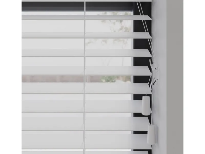 Cocoon Home Concepts Jalousien^Holz Jalousien 80 x 240 50mm Lamellen Weiß