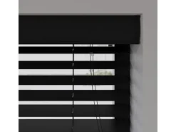 Cocoon Home Concepts Jalousien^Holz Jalousien 130 x 130 50mm Lamellen Schwarz