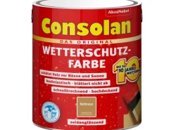 Consolan Holzfarben^Wetterschutzfarbe Seidenglänzend 2,5 l