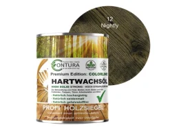 CONTURA Farbtester^Hartwachsöl Colorline FARBIG Fußbodenöl Parkettöl Möbelöl Holzöl 750ml 12 Nightly