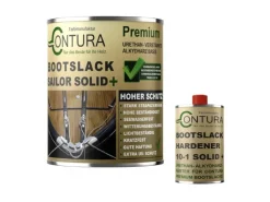 CONTURA 2K Bootslack Farbig Yacht Buntlack Metall Holz GFK Boot Glänzend 1,1 Liter RAL 9010 Analog