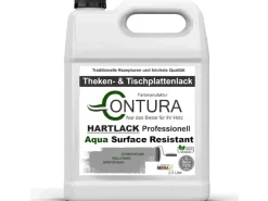 CONTURA Tischplattenlack Hartlack Treppenlack Lack & Universallack Grundierung Seidenmatt 2,5 Liter